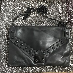 Loeffler Randall black leather crossbody
